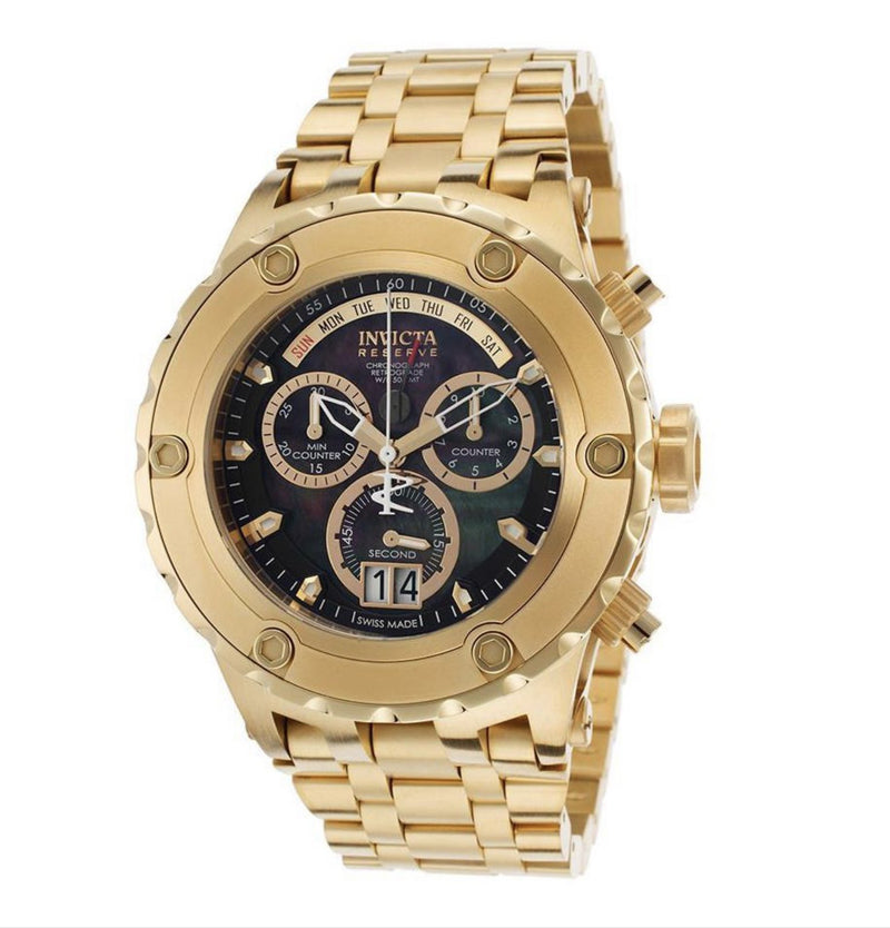 Invicta Men's 31830 Bolt Quartz Chronograph Blue, Gold Dial Watch