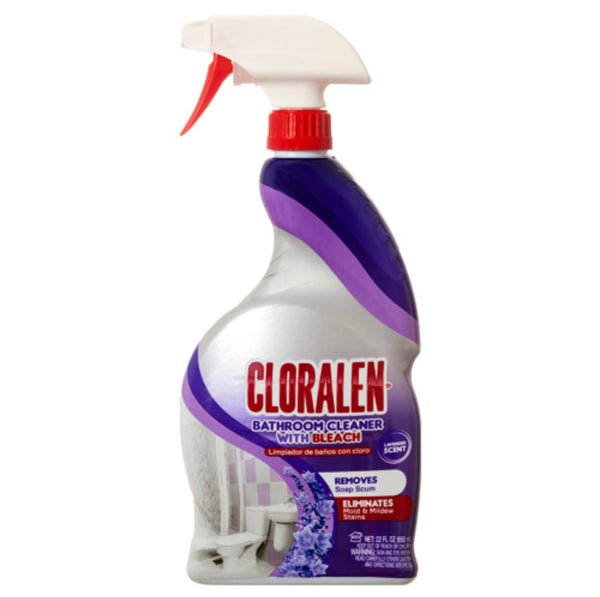 Cloralen Bathroom Cleaner w/Bleach Lavender Scent 22 oz