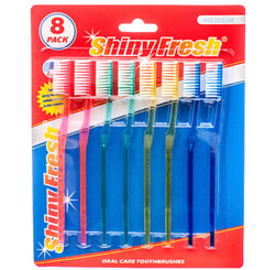 Shiny Fresh Toothbrush w/Blister Pack (8 Pk)