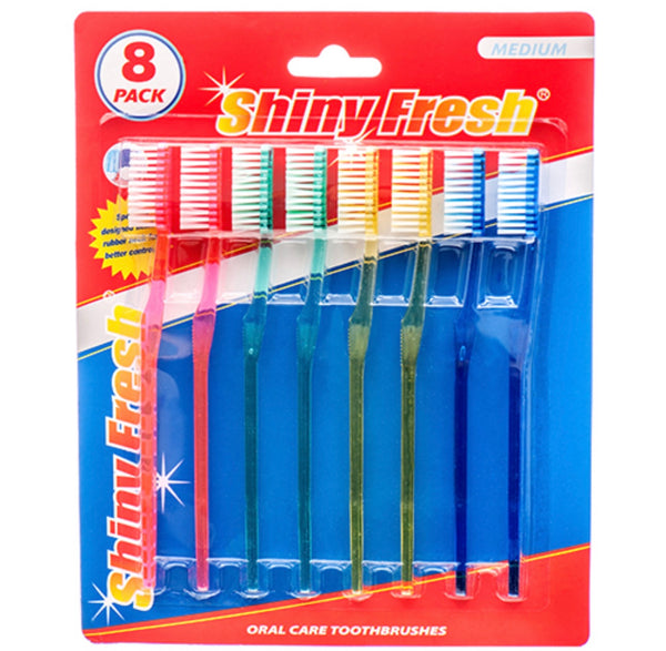 Shiny Fresh Toothbrush w/Blister Pack (8 Pk)