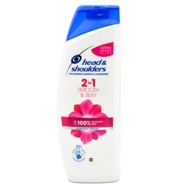 Head & Shoulders Shampoo 2 in 1 Smooth & Silky 15.22 oz