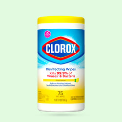 Clorox Wipes Crisp Lemon Scent 75 Wipes