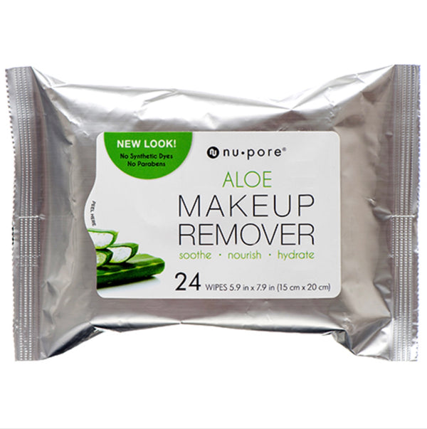 Nu Pore Makeup Remover Aloe 24 wipes