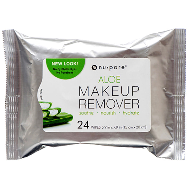 Nu Pore Makeup Remover Aloe 24 wipes