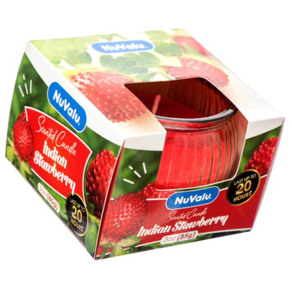 Nuvalu Candle Tumbler Indian Stawberry Scent 3 oz