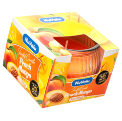 Nuvalu Candle Tumbler Peach Mango Scent 3 oz
