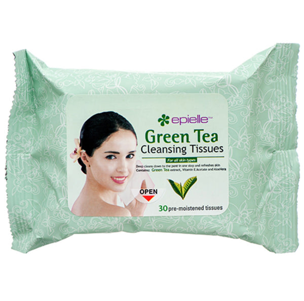 Epielle Cleansing Tissue Green Tea Scent 30 ct