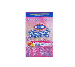 Clorox Fraganzia Dryer Sheets 80 Sheets