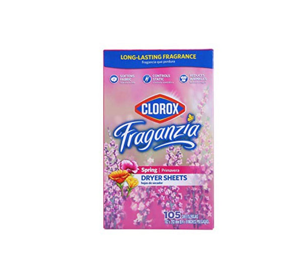 Clorox Fraganzia Dryer Sheets 80 Sheets
