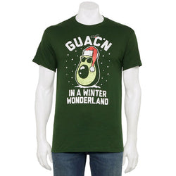 MEN'S GUAC'N IN A WINDER WONDERLAND HOLIDAY TEE T-SHIRT