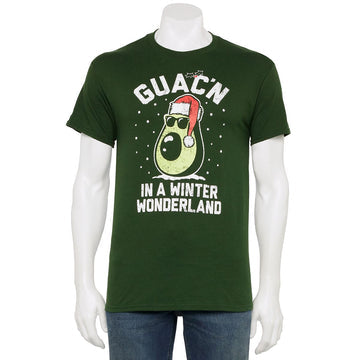 MEN'S GUAC'N IN A WINDER WONDERLAND HOLIDAY TEE T-SHIRT