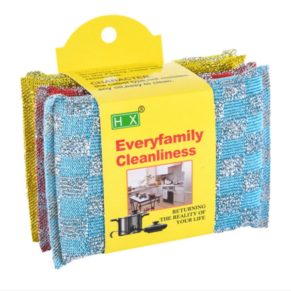 Kitchen Scrubber Square 4 Pk