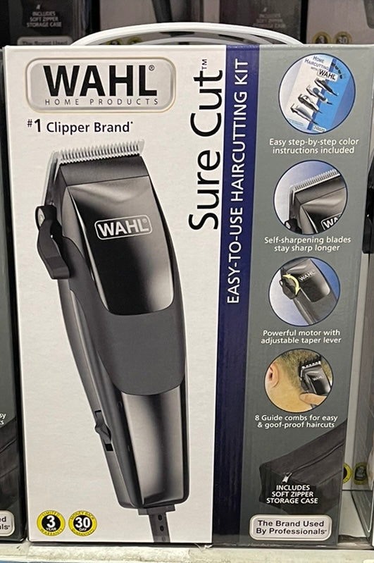 Wahl Sure Cuts Clippers w/Soft Zipper Storage