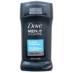 Dove Men Deodorant Stick Clean Comfort 2.7 oz