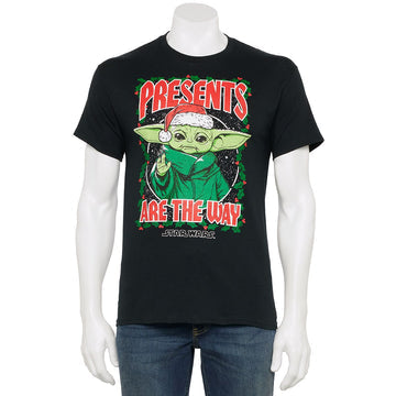 MEN'S STAR WARS PRESENTS ARE THE WAY GROGU HOLIDAY