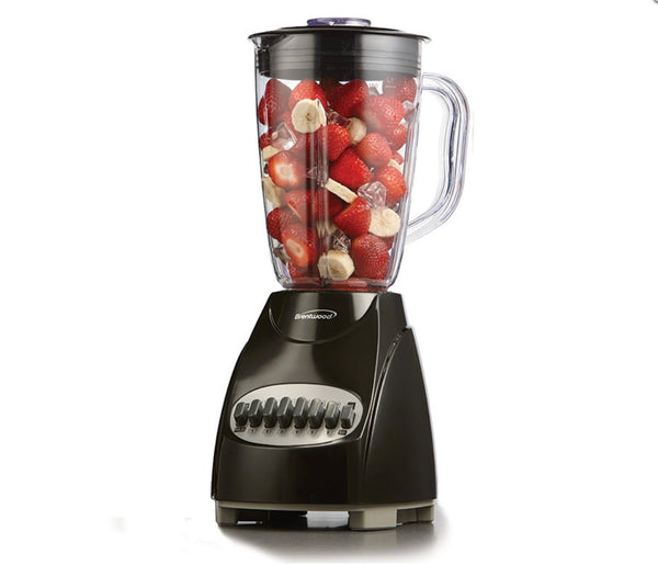 Brentwood JB-500W 12-Speed + Pulse Blender, Black