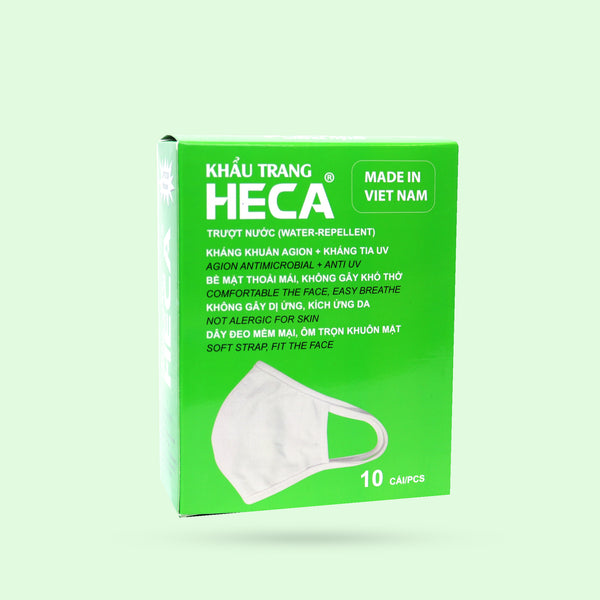 Heca Agion Antimicrobial Washable 2 Layer Mask 10 ct
