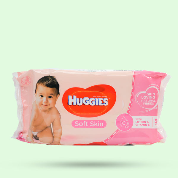Huggies Baby Wipes Soft Skin 56 Wipes