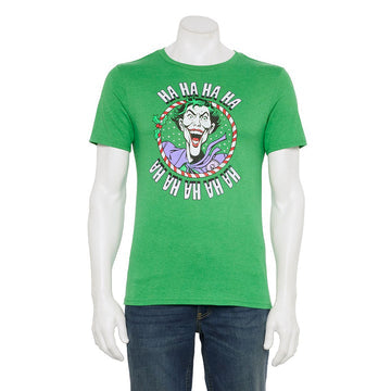 MEN'S DC COMICS JOKER HOLIDAY TEE T-SHIRT