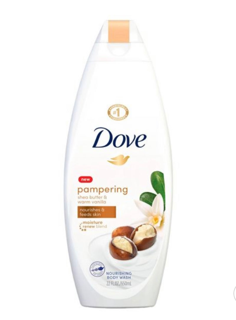 Dove Shea Butter with Warm Vanilla Nourishing Body Wash 500ml