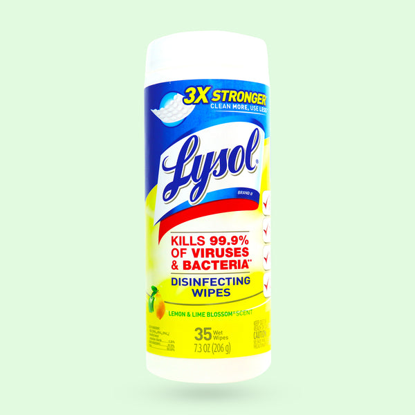 Lysol Wipes Lemon Scent 35 Wipes