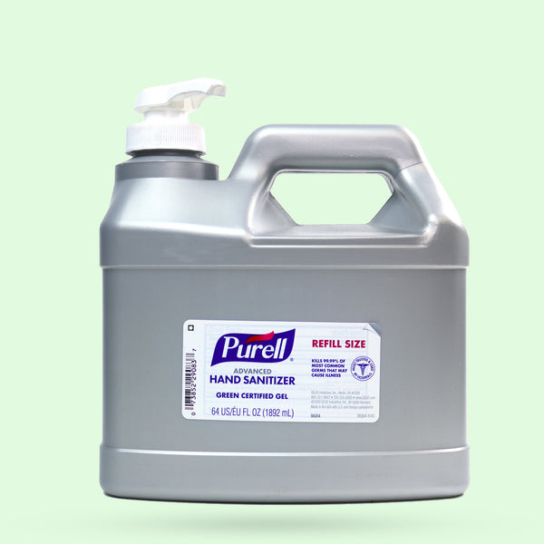 Purell Hand Sanitizer Green Certified Gel 64 oz (Refill Size)