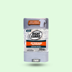 Right Guard Xtreme Defense Gel OCEAN RUSH Deodrant 72 Hr Odor Protection 3 Oz