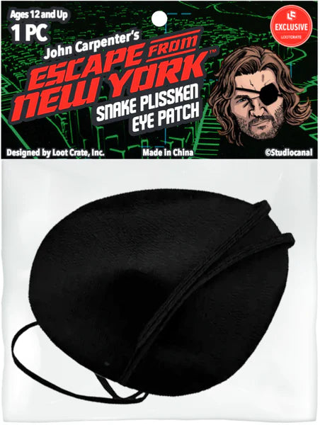 LOOT CRATE EXCLUSIVE ESCAPE OF NEW YORK SNAKE EYE PATCH COSPLAY