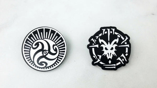 ELDER SCROLLS V SKYRIM ENAMEL PIN SET LOOT CRATE EXCLUSIVE
