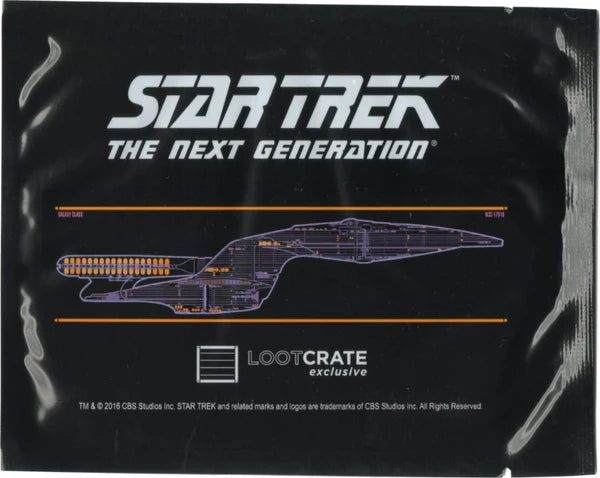 LOOT CRATE JULY 2016 EXCLUSIVE STAR TREK U.S.S. ENTERPRISE DEDICATION PLAQUE REPLICA DECAL STAR TREK: THE NEXT GENERATION